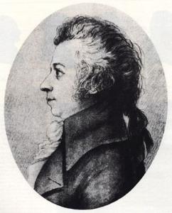 Wolfgang Amadé Mozart drawing by Doris Stock, 1789, http://commons.wikimedia.org